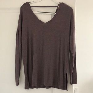 Mauve long sleeve top